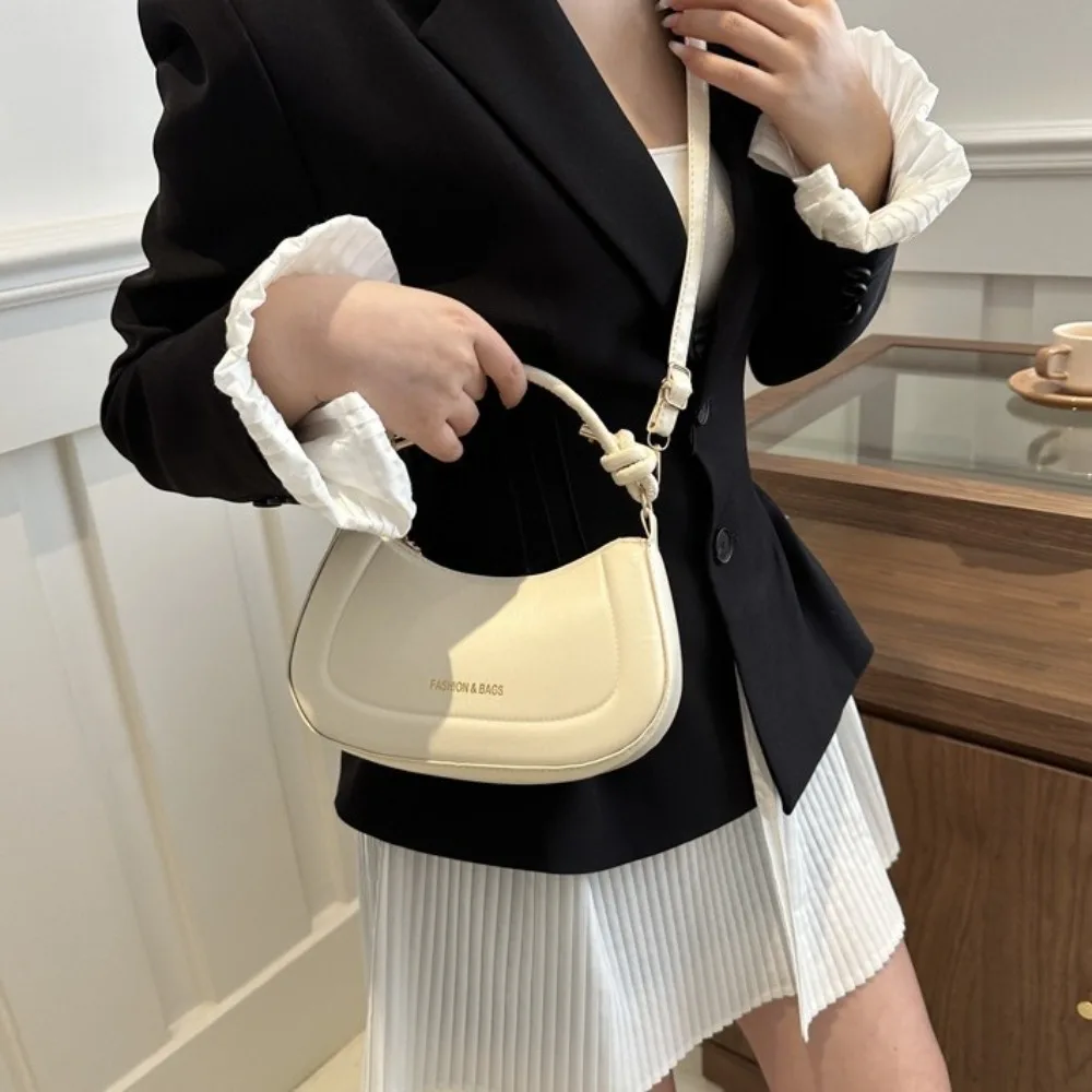 Casual Zipper Pu Leather Shoulder Bag Handheld Korean Style Crossbody Bag Small Square Bag Phone Bag Women Handbag Ladies/Girls