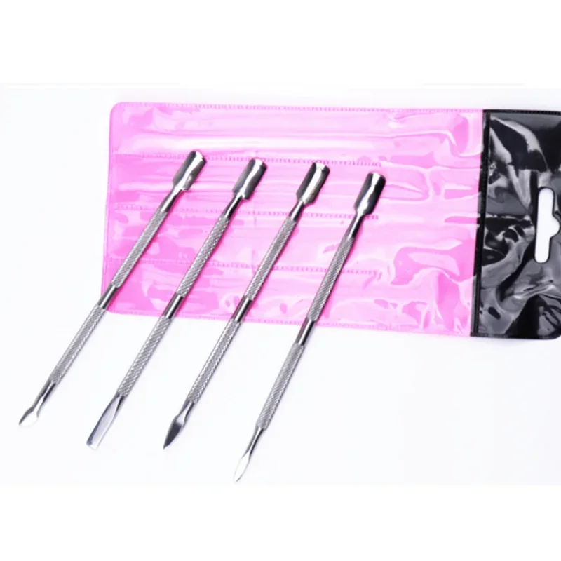 

4pcs/Set Tools to Remove Dead Skin Frustration Dead Skin Fork Independent Packaging Stainless Steel Push ,Things for Nails