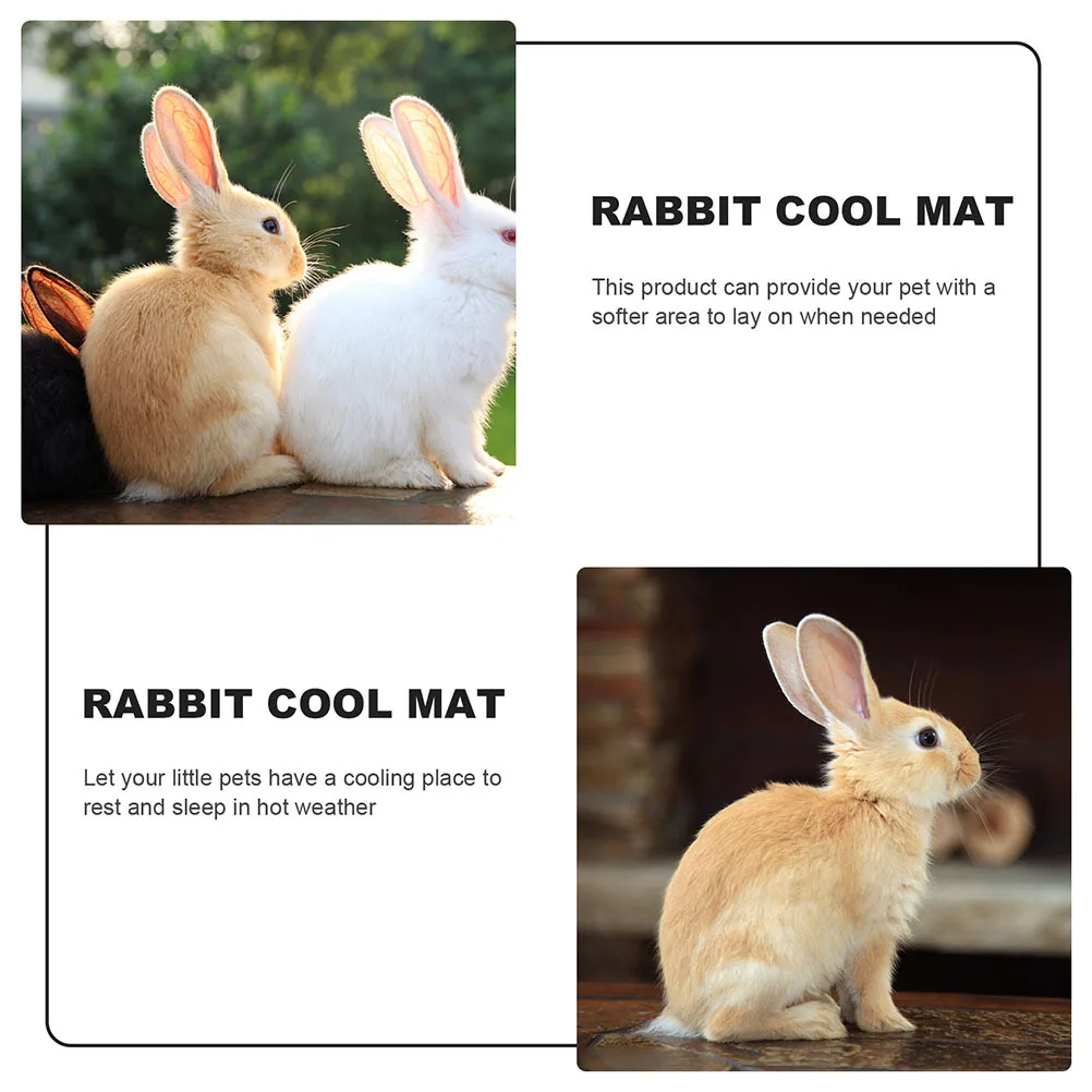 

Summer Rabbit Cooling Pad Soft Breathable Cooling Mat Comfortable Small Hamster Guinea Pig Pet Sleeping Nest Small Hamster Bed