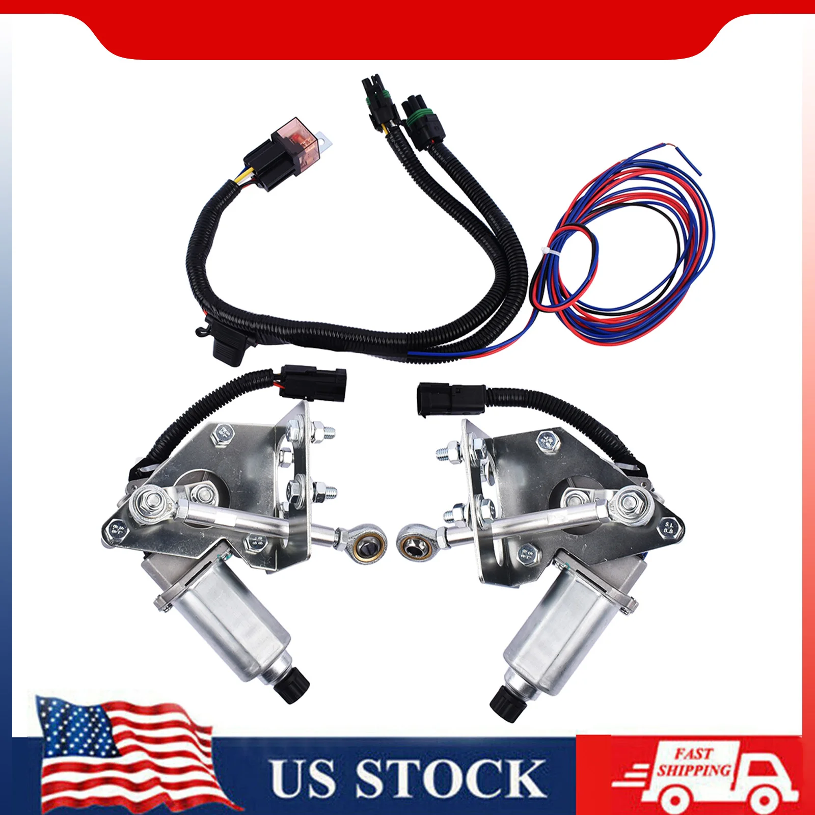 AP02 For C3 Corvette 68-82 Electric Headlight Motor Conversion Kit True Plug and Play