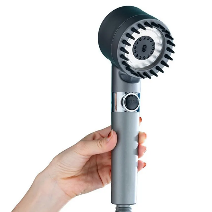 High Pressure Shower Head 6-in-1 Multifunctional Shower 3 Modes Portable Shower Artichokes with Filter Bathroom Accessories