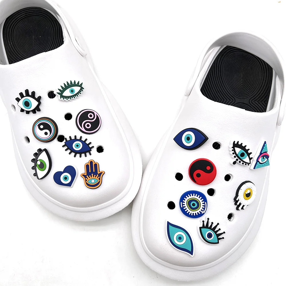 Eye Collection Shoe Charms for Clogs Sandals Decoration Shoe Accessories Charms for Friends Gifts