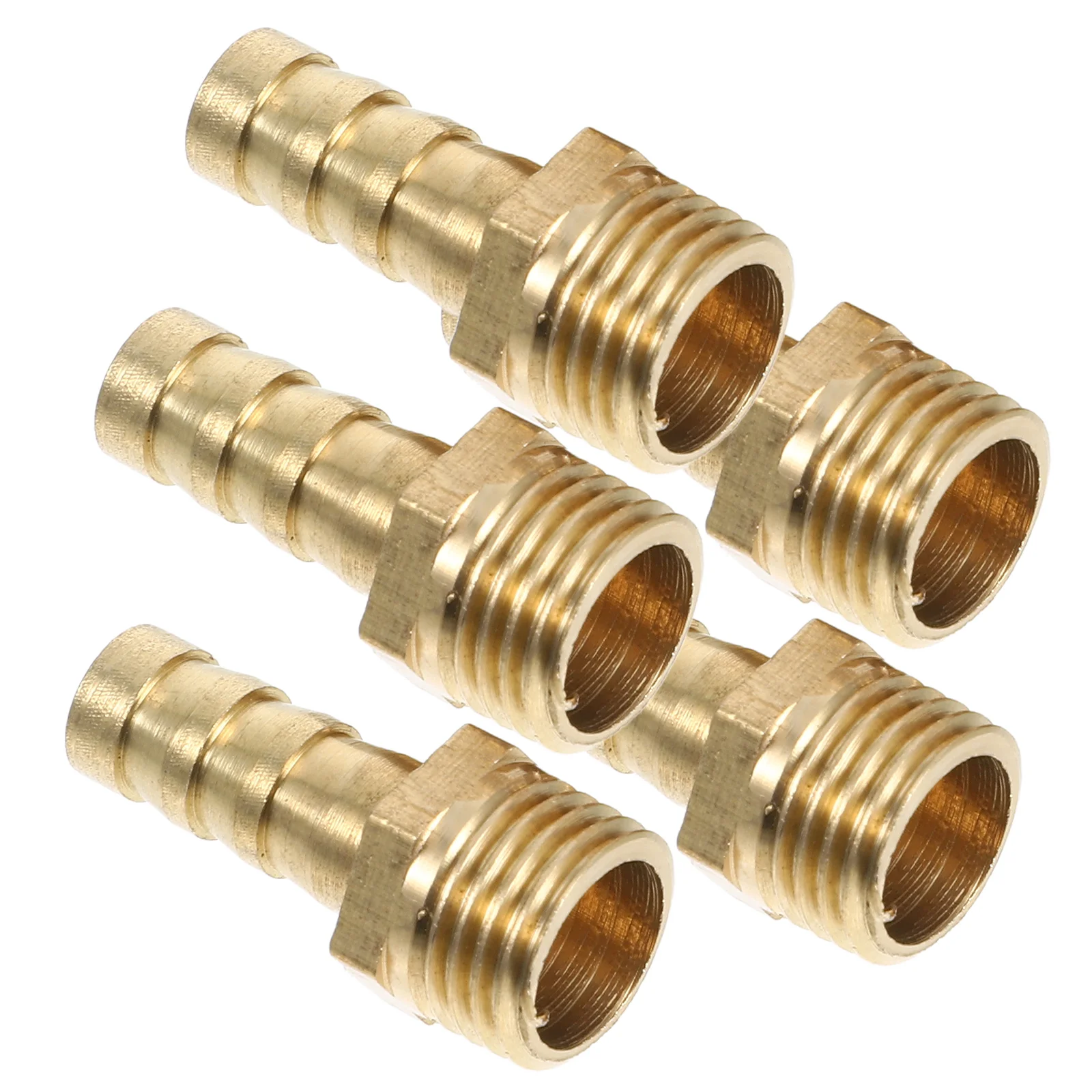 

5pcs Copper Pagoda Fittings Durable Brass Connectors for Gas Stove Pipe Easy Install Reusable Stable Kitchen Barbecue