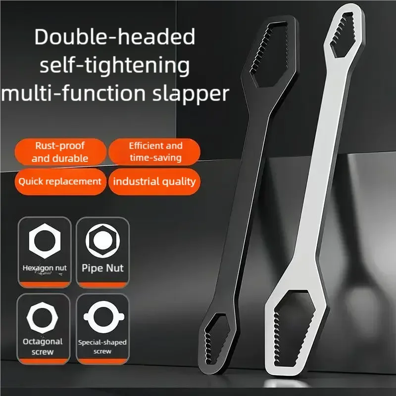 Xiaomi Youpin ユニバーサル両端レンチ自己締め付け 8-24 ミリメートルネジ修理レンチ双頭ラチェットスパナ調整可能
