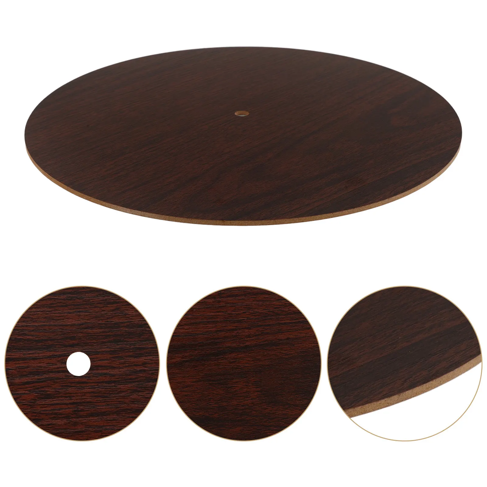

Round Blank Clock Dial Replacement Plate Wood Grain Design for DIY Wall Clocks Sturdy Lightweight Clock Accessories Dial Parts