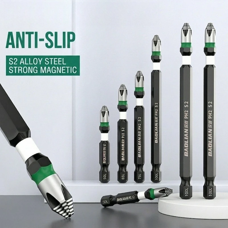 Impact-resistant and Non-slip Strong Magnetic Bit Holder High Hardness Durability Hexagonal Wind Electric Screwdriver Hand Tools