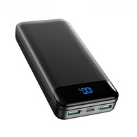 New 20000mAh Power Bank 22.5W Charging Battery High Capacity Digital Display Power Bank for Iphone Samsung Huawei