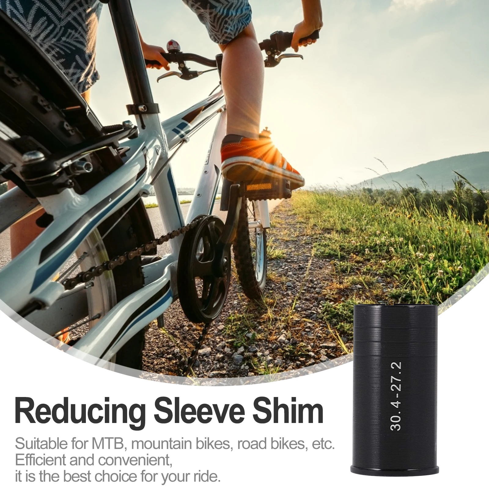 

Bike Seatpost Tube Adapters Aluminum Alloy Post Adapter Lightweight Durable Rustproof Suitable Road Bikes Cycling