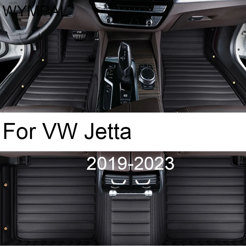 

Кожаные автомобильные коврики для VW VW Jetta Vento A7 2019 2020 2021 2022 2023, кожаные автомобильные матовые детали салона, автомобильные аксессуары