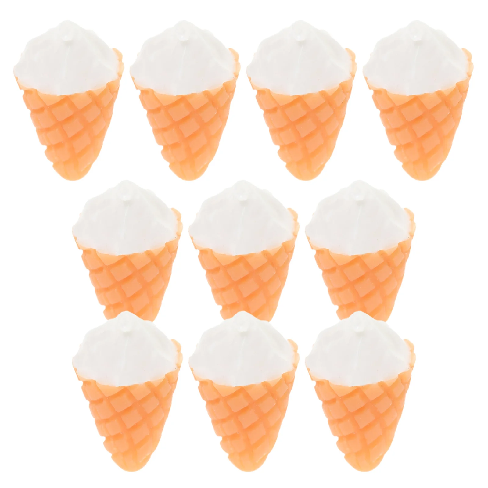 10 個ミニチュアアイスクリームフェイクデザートドールハウスキッチンディスプレイ用小さなリアルな食品小道具人工デザート