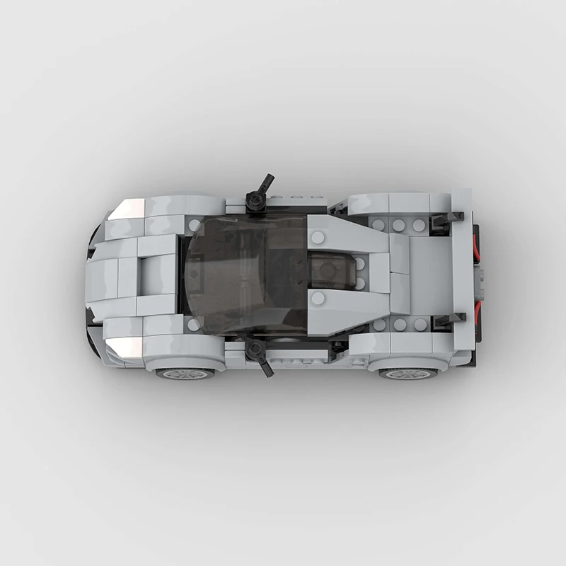 Conjunto de modelo de montagem de carro de corrida legal e moderno, adequado como presente para Halloween, Natal e para colecionar e decorar