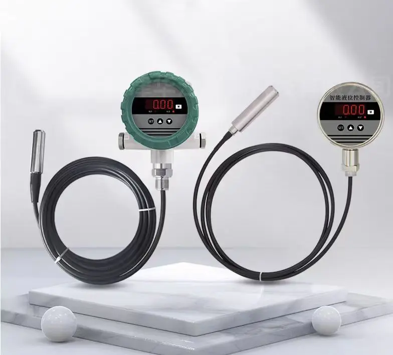 Water Tank Level  Automatic Electronic Level Transmitter Gauge 420ma Water Level Sensor Display Controller for Deep Well