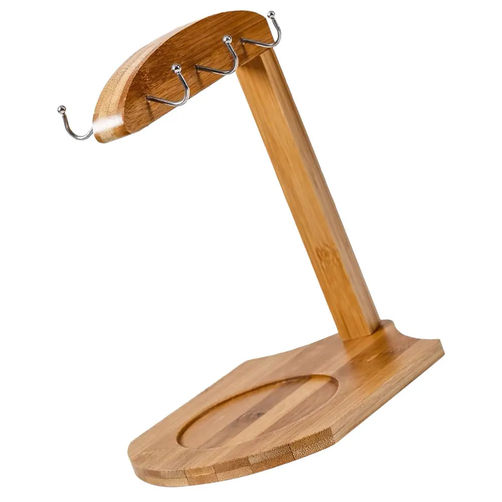 

Bamboo Mug Holder Stand Coffee Cup Organizer Countertop Storage Rack Kitchen Accessory Mug Holder Tea Cup Storage Rack