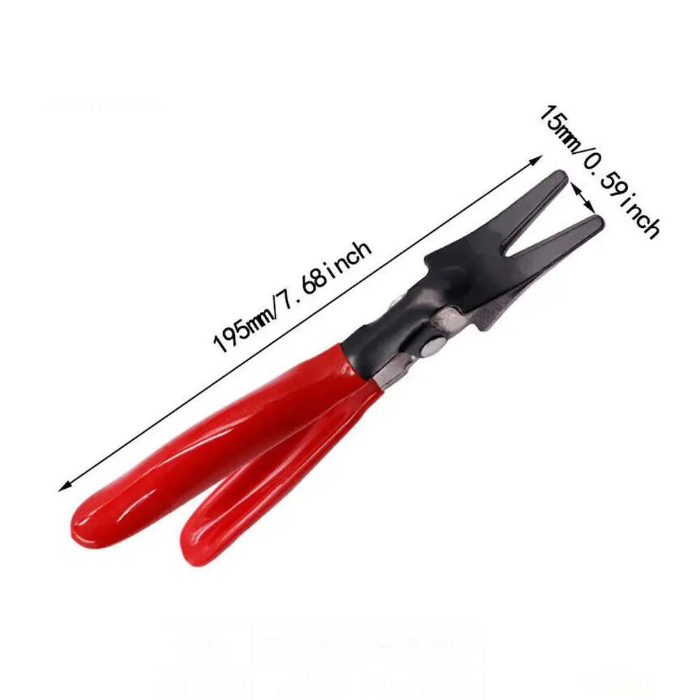 Automobile Universal Angled Fuel Vacuum Line Tube Hose Remover Separator Pliers Pipe Tools Removal Tools