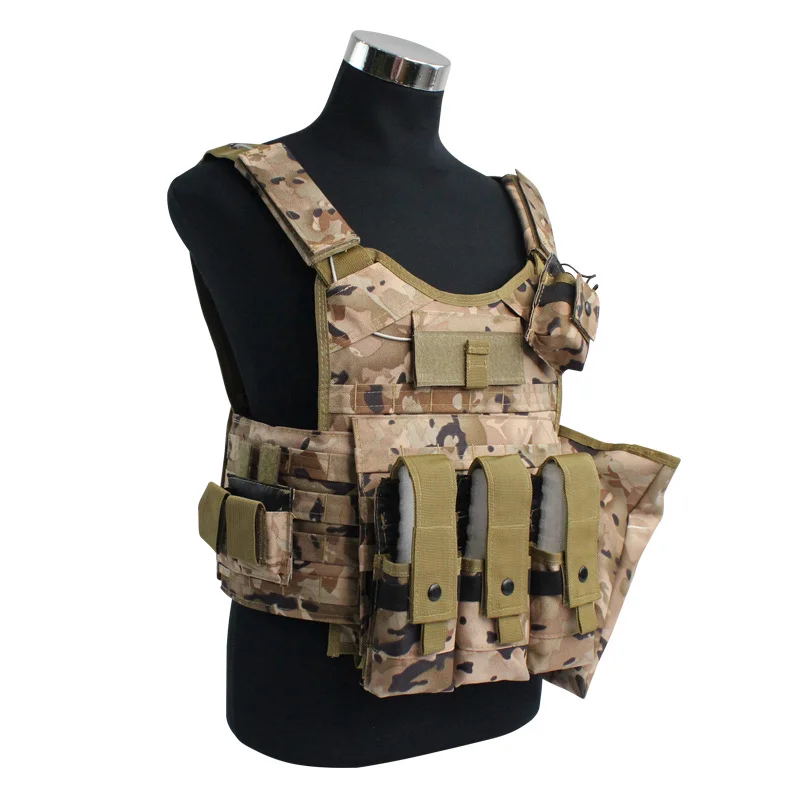 Tactical Military Airsoft Combat Body Armor MOLLE Weight Training Outdoor Hunting Plate Carrier Bulletproof or Armored Vest