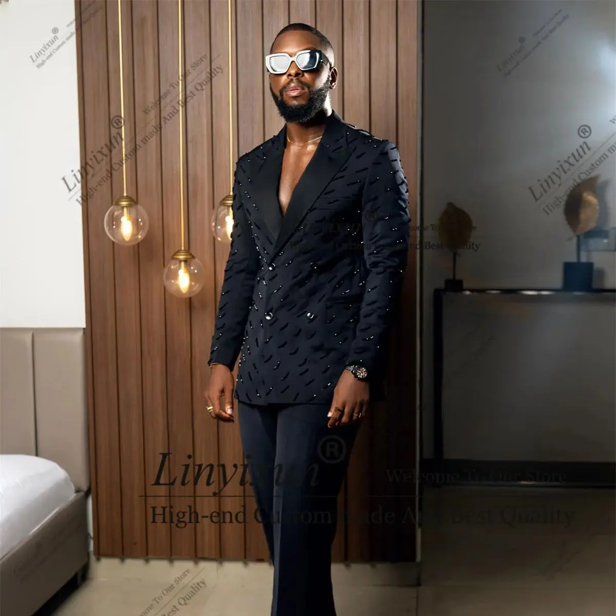 

Модный уникальный дизайн, мужские костюмы с кристаллами, остроконечные лацканы, смокинги для жениха, мужской пиджак для выпускного вечера, индивидуальный свадебный ropa hombre