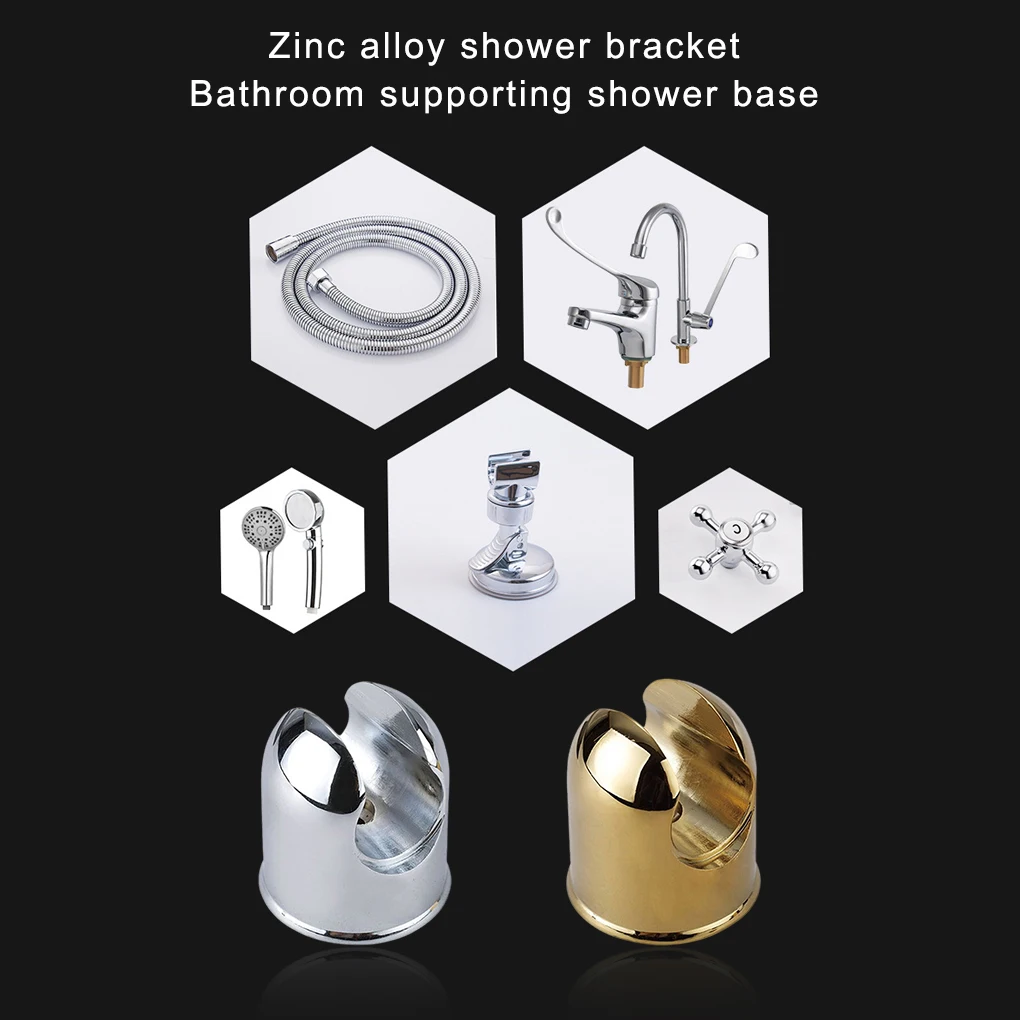 Shower Bracket Sprayer Holder Nozzle Mount Zinc Alloy No Burrs Fine Workmanship Household Accessories No Burrs Silver