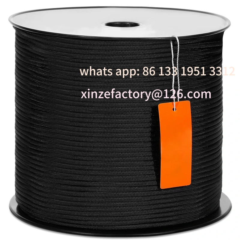 

Customizable 3/16 in 250/1000ft Nylon Cord 32-Strand Design Multi-Purpose Rope for Outdoor Adventures Tree Work Emergen