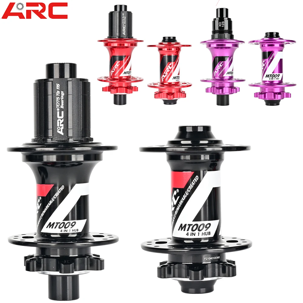 ARC MT009 Mountain Bike Hubs 6 Jaws 3 Teeth 120 Rattle 8 9 10 11 12 Speed HG XD MS 4 Perrin Aluminium Thru Axle Bicycle Hubs