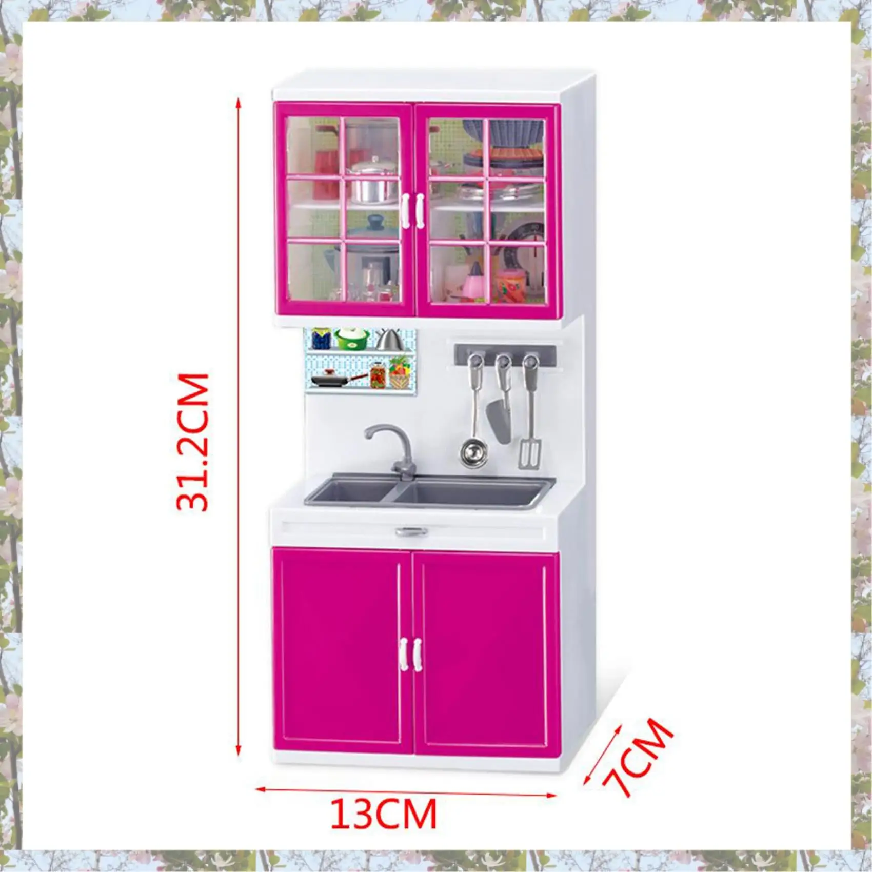 Ensemble d'armoires de cuisine de Simulation T84C, outils de cuisine pour enfants, Mini ensembles de vaisselle, ensemble de jeu pour maison de poupée pour filles