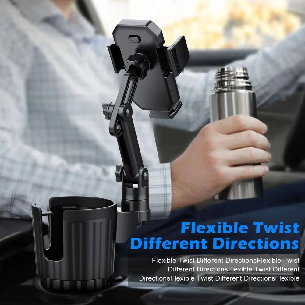 

Универсальный многофункциональный автомобильный подстаканник, регулируемая на 360 градусов подставка для мобильного телефона для мобильного телефона, GPS-зажим, подставка Accesso O4J3