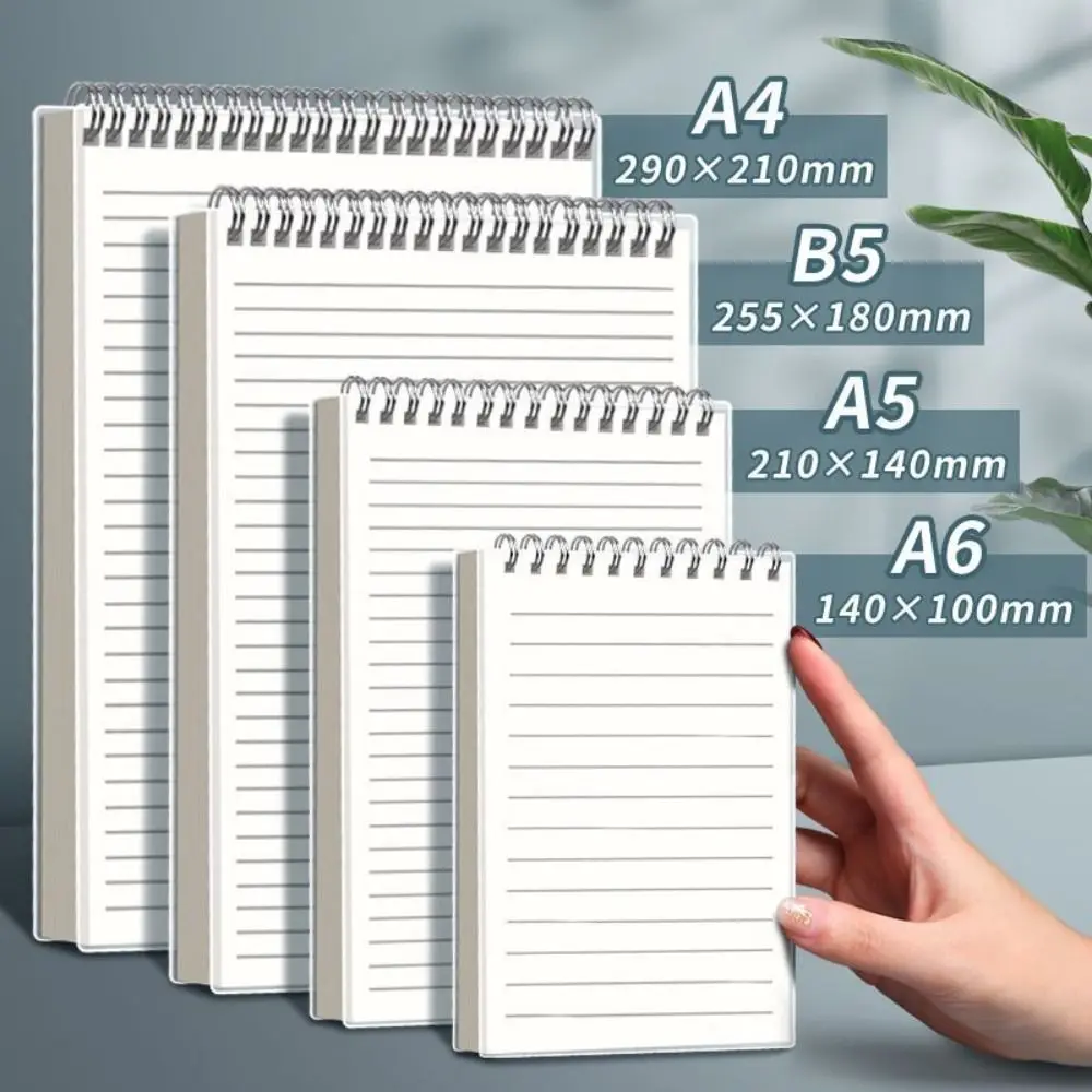 A4/A5/A6/B5 Spulen-Notizbuch, Gitter/leere/horizontale Linie, umklappbares Design, Spiral-Notizblock, Skizzenbuch, Schule, Bürobedarf