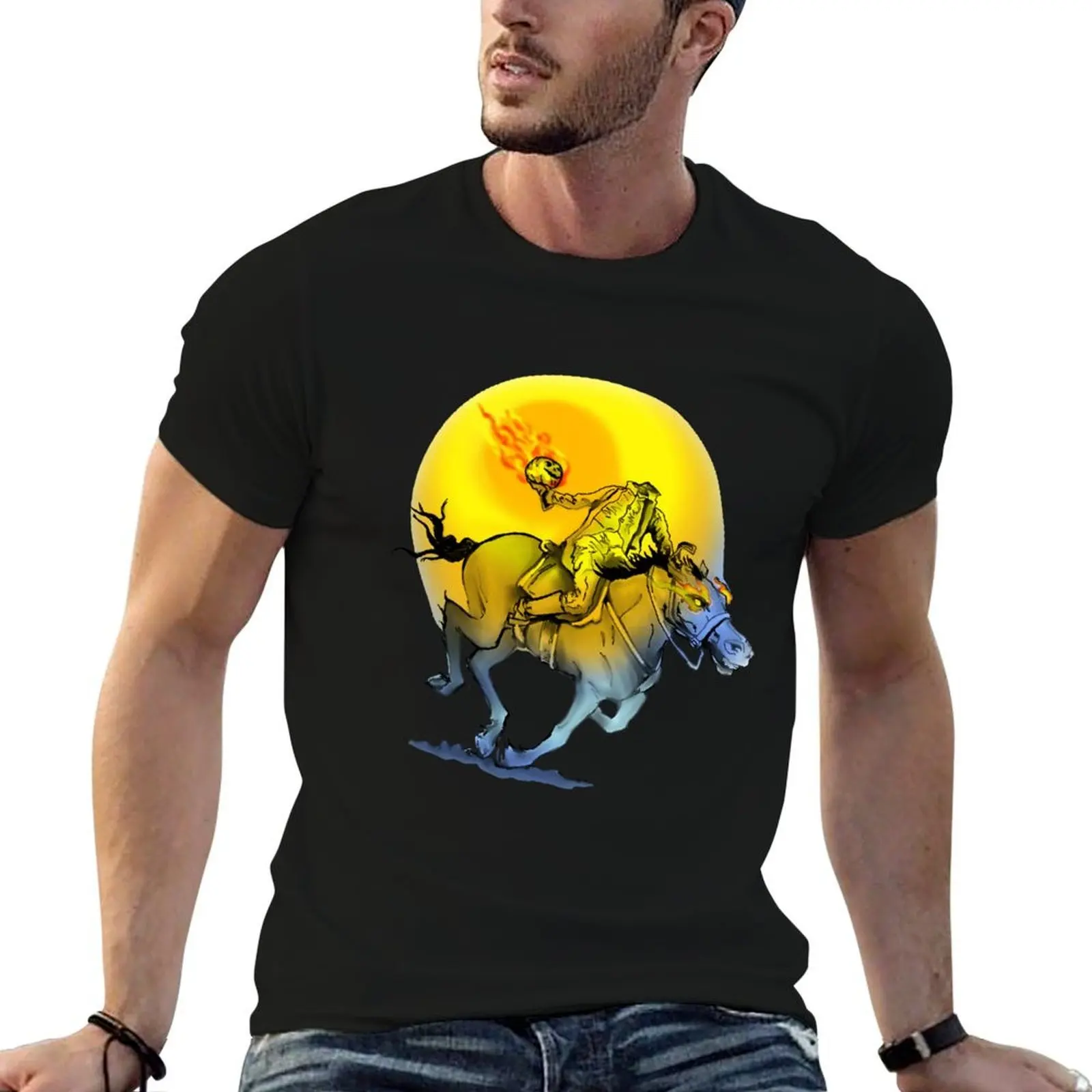 

Headless Horseman T-Shirt man t shirt cotton high quality cotton t shirt pack T-Shirt
