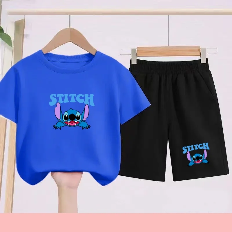 

T Shirt Boy Girl Summer 3-12 Age New Model Cartoon Short Sleeve+Shorts Comfortable Breathable Children Sportswear Casual 2 Piece