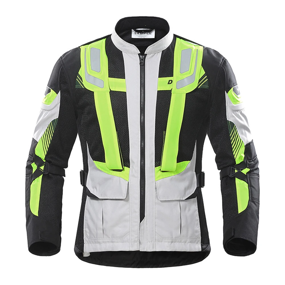 

Motorcycle Jacket Breathable Off-road Jacket CE Certification Anti-fall Moto Jacket Reflective Biker Clothes Wear Resistant