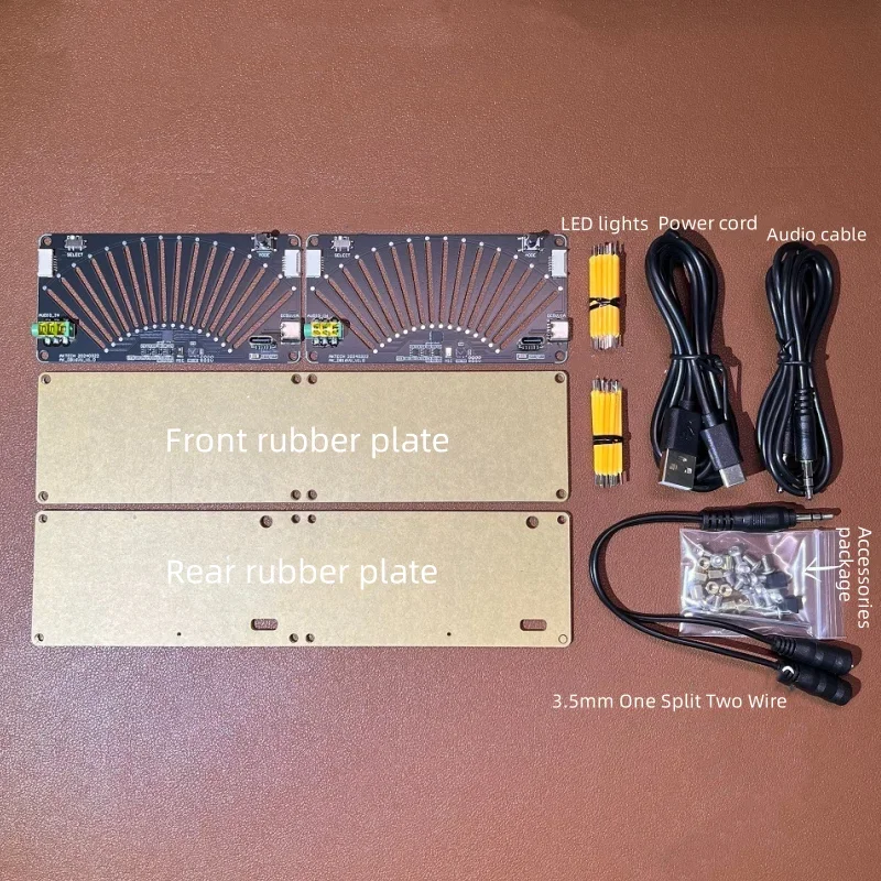 طيف موسيقى LED سهل الاستخدام ، قناة مفردة وثنائية ، مؤشر مستوى الرجعية ، مؤشر مستوى الصوت LED ، ضوء إيقاع الالتقاط ، التحكم الصوتي
