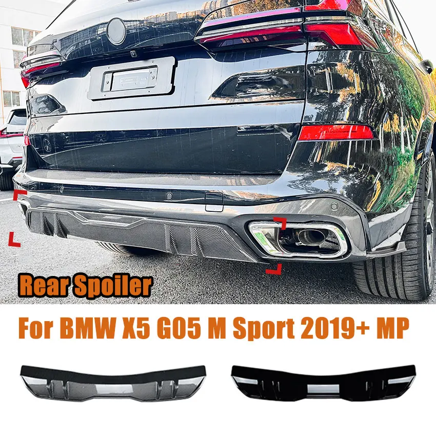 

For BMW X5 G05 M Sport 2019+ MP Car Rear Bumper Rear Low Spoiler Body Exterior Guard Decoration Cover Modification Accessories