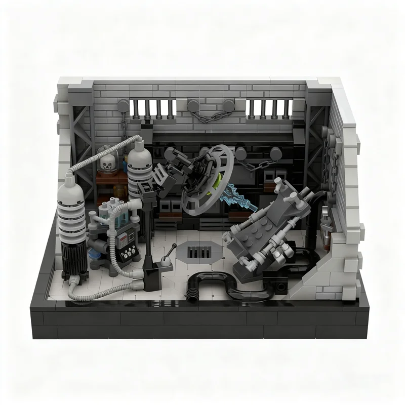 

800pcs MOC Seasonal Halloween GO IT FRANKY Frankenstein Lab Model Building Christmas Gift Blocks Construction Assemble Toys Idea