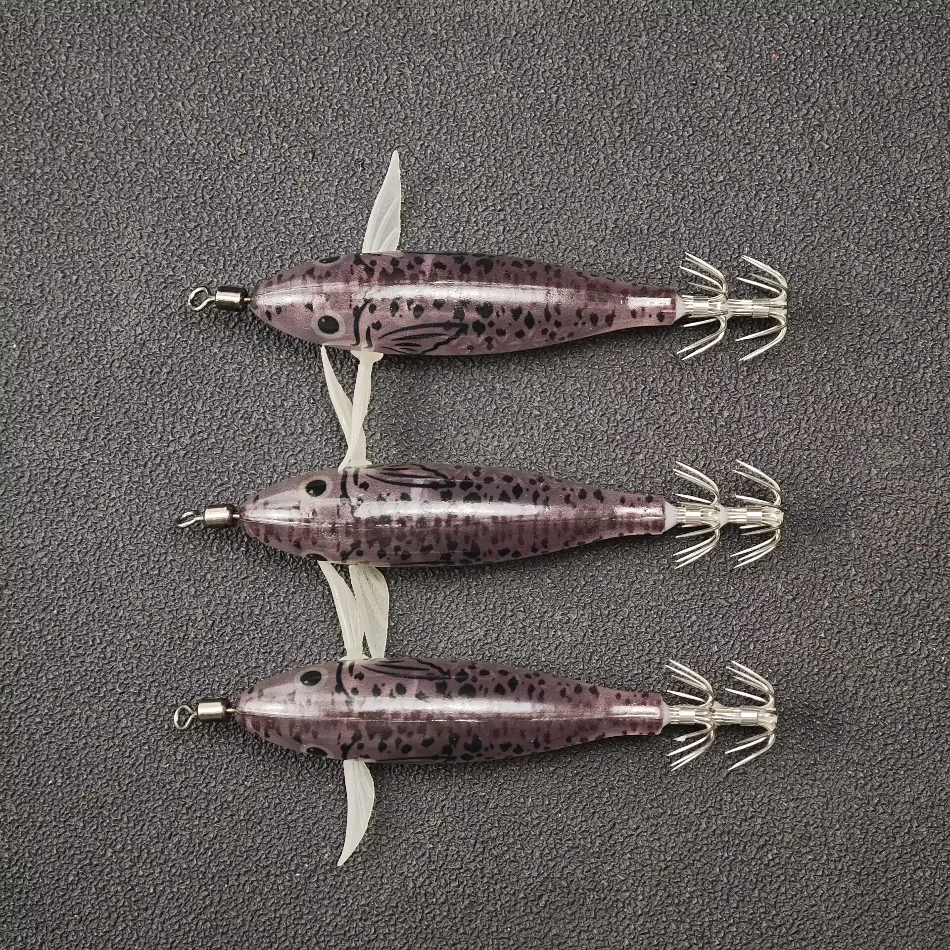 23 Stück/Set Leuchtender Tintenfisch-Jig 8cm/5,7g Garnelen-Angelköder Haken Meeresfischerei Oktopus-Köder Zubehör Künstlicher Köder – Detail 3
