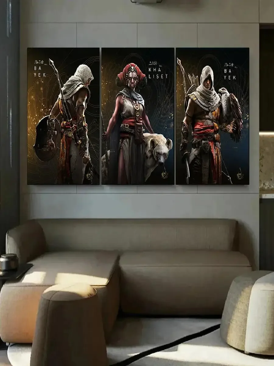 Assassins Creed Origins Canvas Art Posters  Video Game Wall Decor for Living Room Boys Bedroom  Gaming Themed Prints