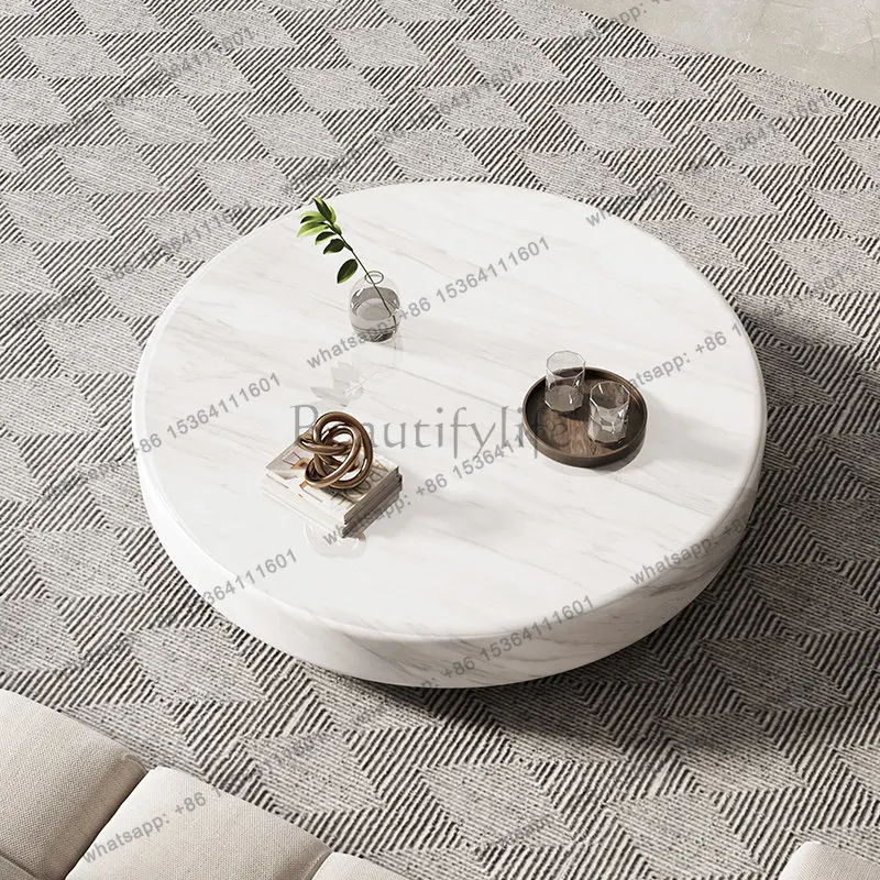 Factory Direct Sales Space Saving Small Coffee Table Small Minimalist Moving Unique Standing Side Table Italian Round Meubles Lo