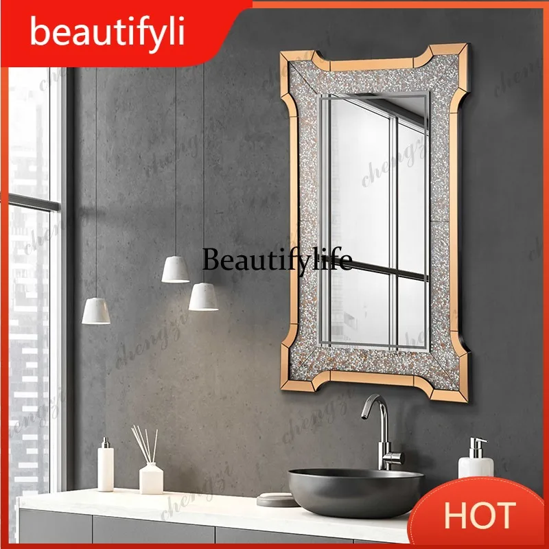A139 Full-body mirror does not deform, dressing mirror hangs on the wall, special-shaped beauty salon combination hangs mirror
