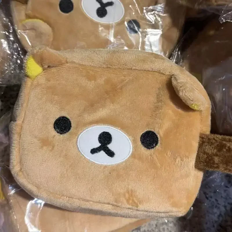 Rilakkuma Coin Purse Cute Bear And Chicken Plush Cartoon Card Holder Short Id Document Pouch Portable Storage Bag For Daily Use
