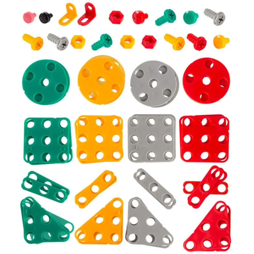 203 Pieces Baby Puzzle Assembling Toys Hands-On Interactive Children Repair Kit Creative Mosaic Puzzle STEM Screw Tool Set Toys