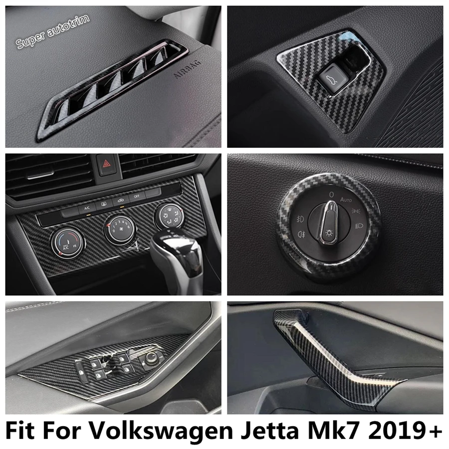 

Head Light / Rear Trunk Button / Window Lift / Central Air AC Knob Panel Trim Accessories For Volkswagen Jetta Mk7 2019 - 2022