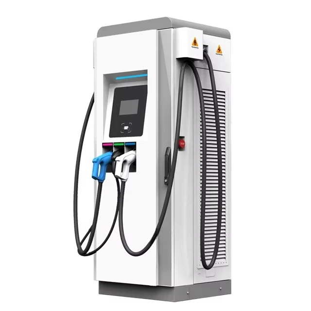 90KW high-power DC fast electric vehicle charging station Floor-to-ceiling CCS2 CHAdeMO with RFID OCPP1.6 4G remote control IP55