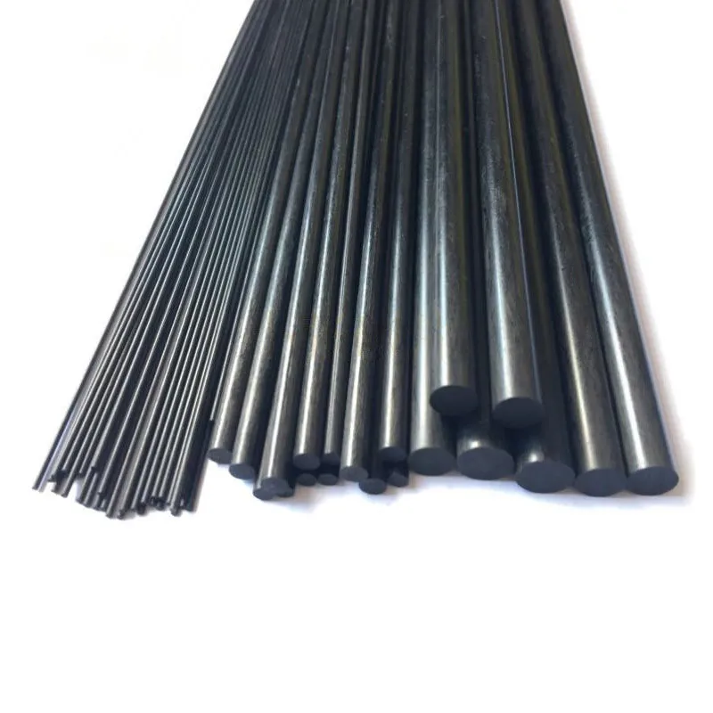 10Pcs/Lot Length 1000mm Solid Carbon Fiber Rod Diameter 1mm 1.5mm 2mm 3mm 4mm 5mm 6mm 7mm RC Aircraft Matte Rod