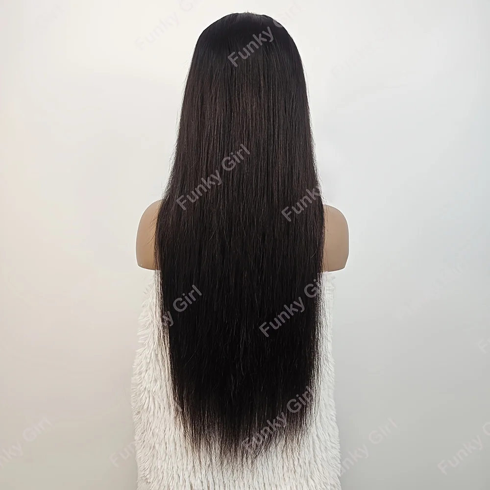 13x6 مستقيم الدانتيل شعر مستعار أمامي شفاف الدانتيل الباروكات الأمامية للنساء 180% الكثافة قبل قطعها مع شعر الطفل خصلات الشعر المستعار الإنسان