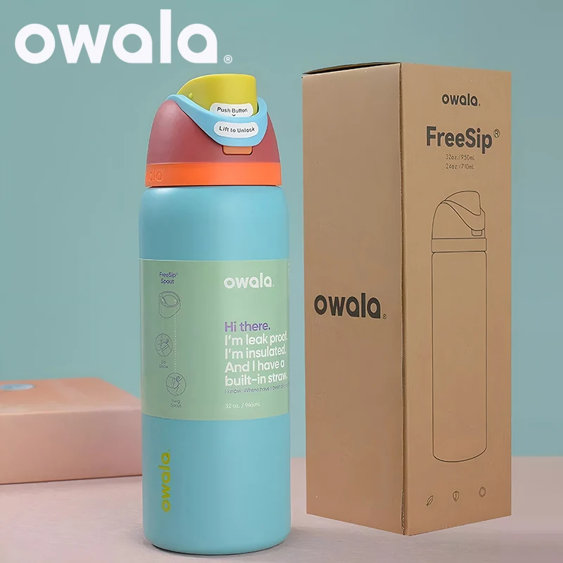 

Owala Cup Summer Sweetness Vacuum Flasks & Thermoses Water Bottle Drinkware Thermo Tumbler Stainless Steel Thermal Mug Original