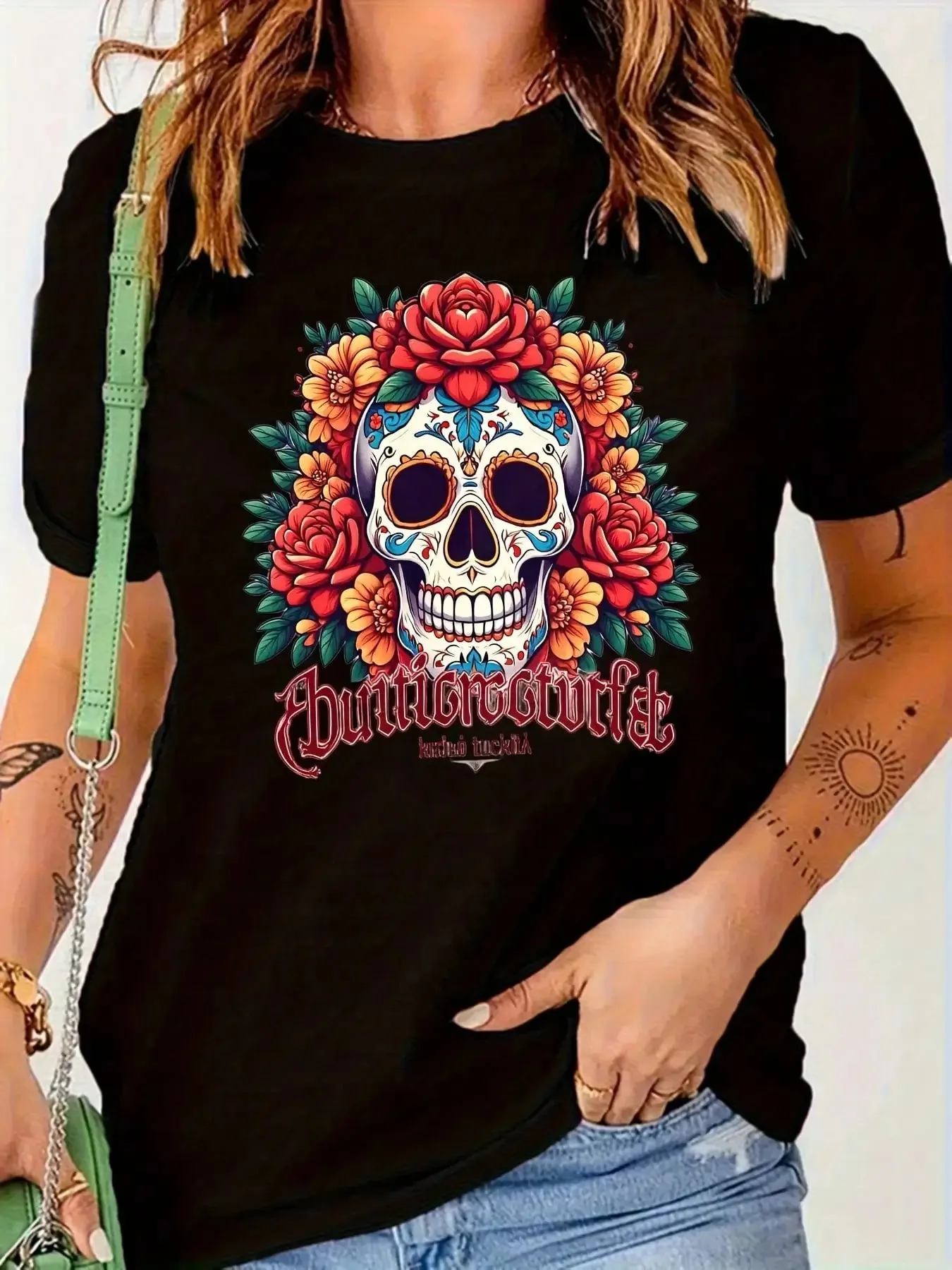 

Women's Plus Size T-shirt Graphic Short Sleeve Clothing Top, Loose and Casual, Soft and Comfortable Breathable, Outdoor Sports