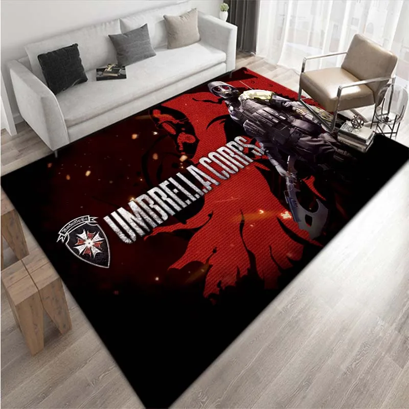 Game protective umbrella pattern printed living room carpet mat Game pattern carpet mat  decoration maison  home accessories