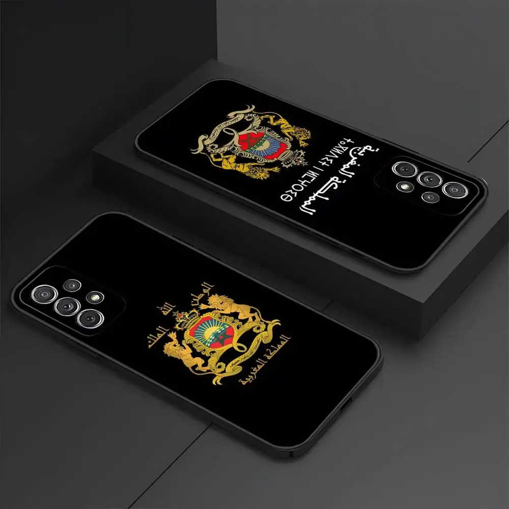 Morocco Flag Moroccan Phone Case For Samsung S 25 24 23 22 21 20 Plus Ultra A M A16 34 54 53 Birthday Present New Black Shell Co