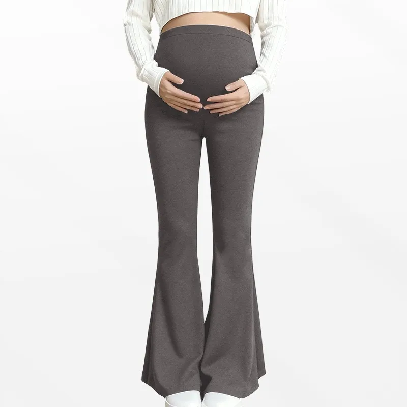 

Maternity Clothing Maternity Leggings Dark Gray High Elastic Slim Fit Butt Lifting Pilling-Resistant Pregnant Woman Pants S-XL