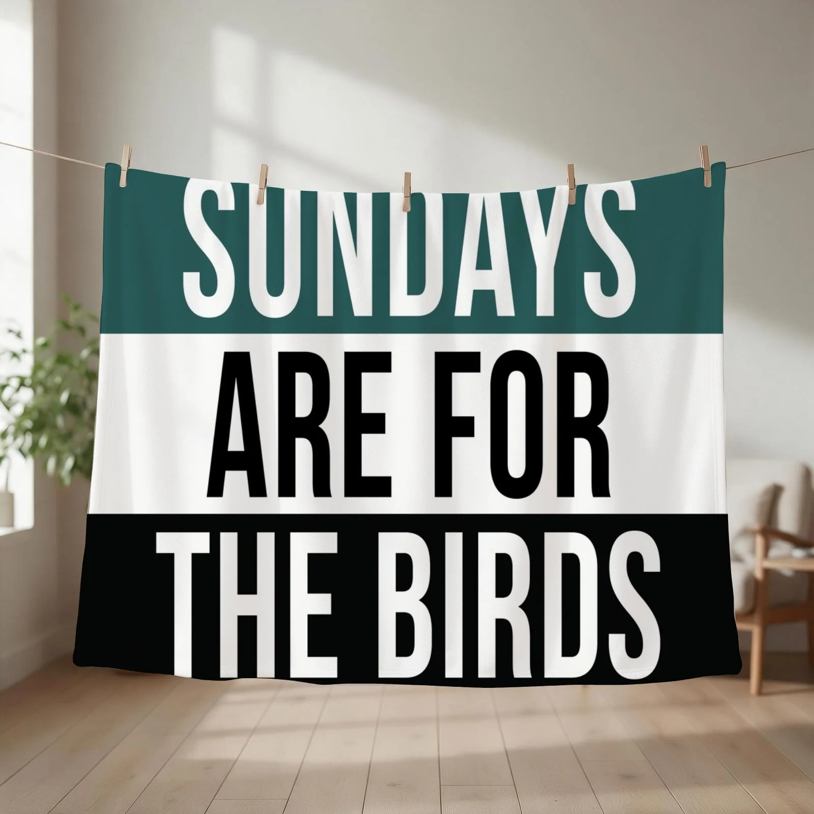 Sundays are for the Birds Throw Blanket