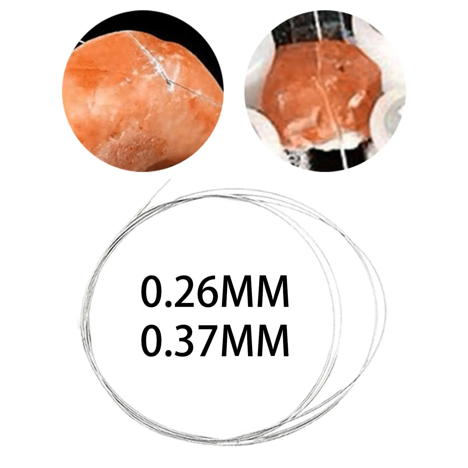 เลื่อยลวด Coping SAW ความยาว 1M Minimal Loss อะไหล่ DIY ลวดเพชรใบมีดสําหรับแก้วเซรามิค Marble Travel งานไม้