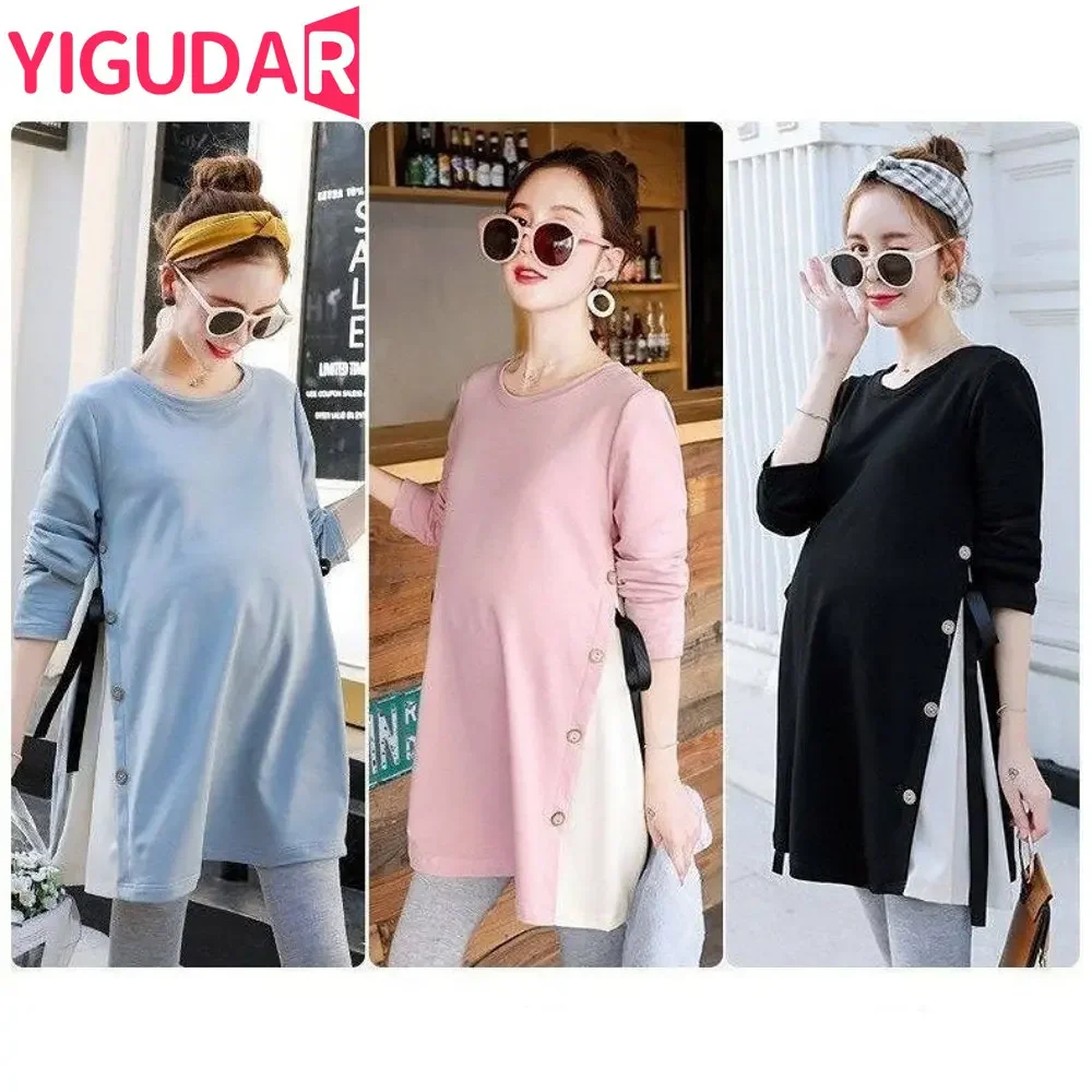 

Summer 2025 Maternity Fashion Nursing Dresses Breastfeeding Pregnancy Dress Clothes for Pregnant Women Casual Women's Dresses